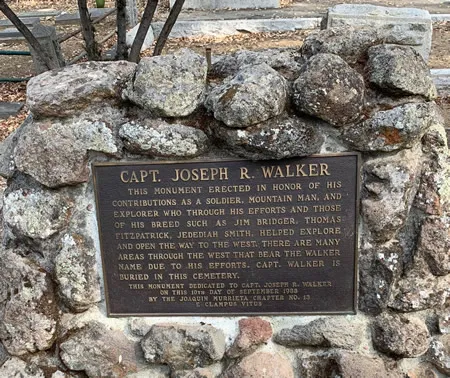 Another Capt Joseph Walker Plaque